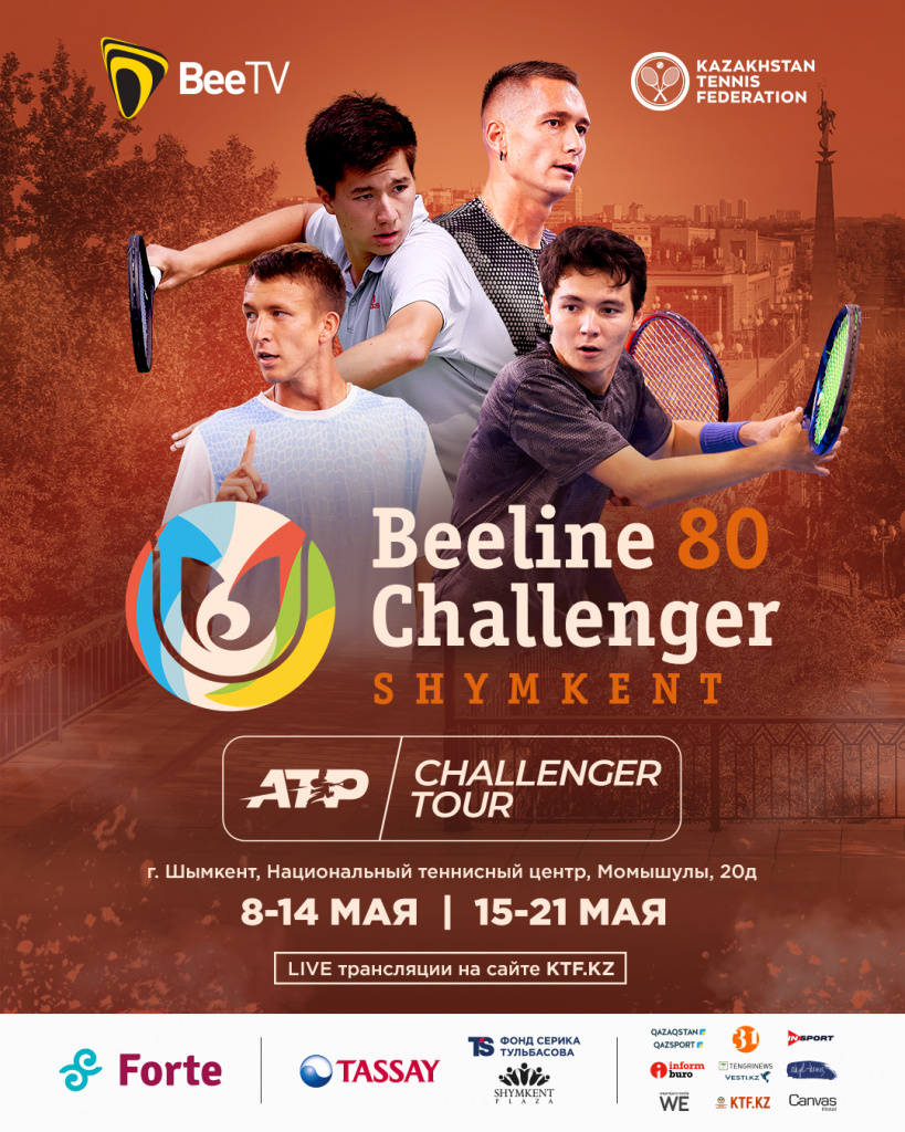 В Шымкенте пройдут международные турниры серии ATP Challenger Tour Афиша Shymkent 1080х1350.jpg